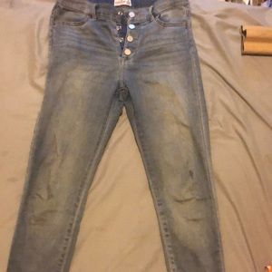 Worn Jordache jeans